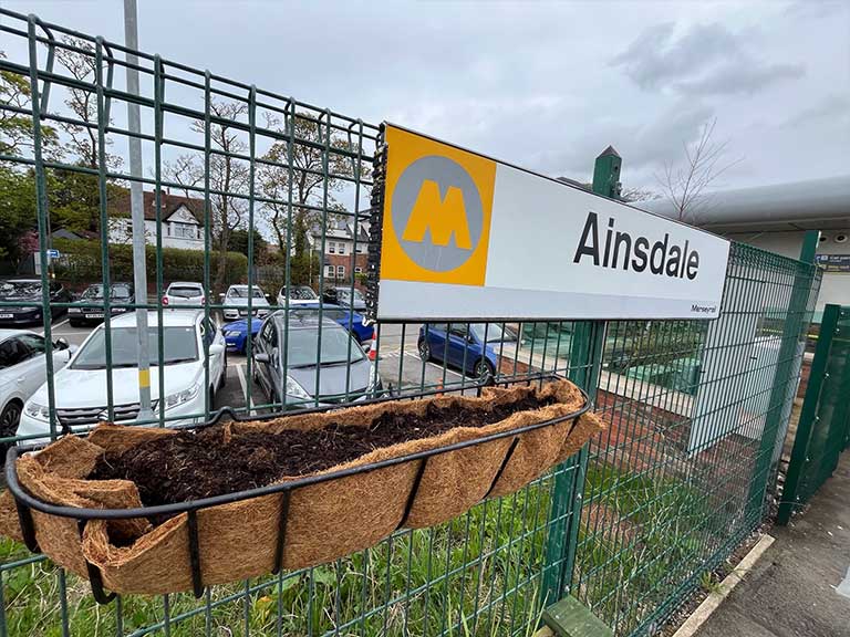 April 2024 Natural Sustainable Water Retention Sponges For Our Station Hanging Baskets