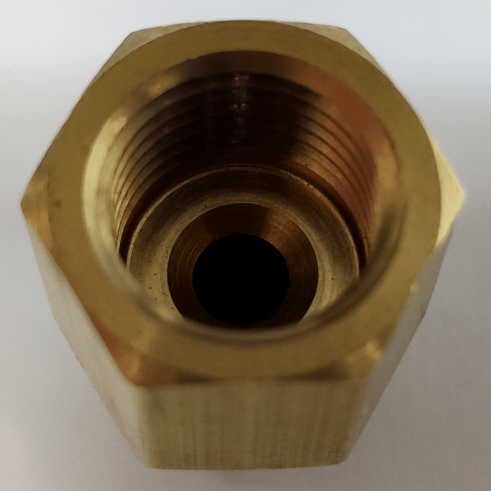 Brass Fitting BFHSU1S2FP2F 1/4"FP X 1/4"F Brass Fitting Reducer (5pcs Package) 英光冷凍空調器材有限公司