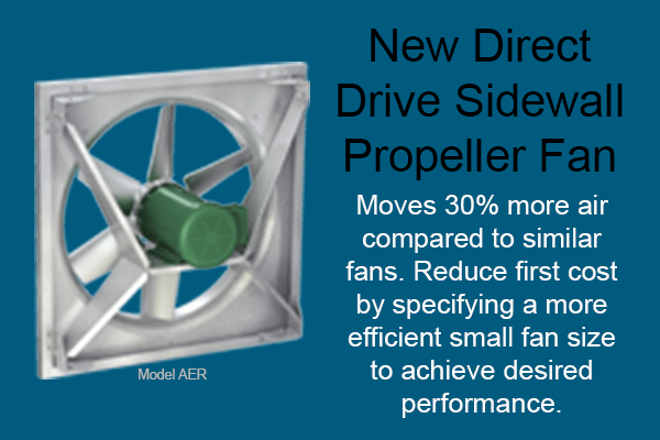 New Direct Drive Sidewall Propeller Fan | Model AER | Greenheck