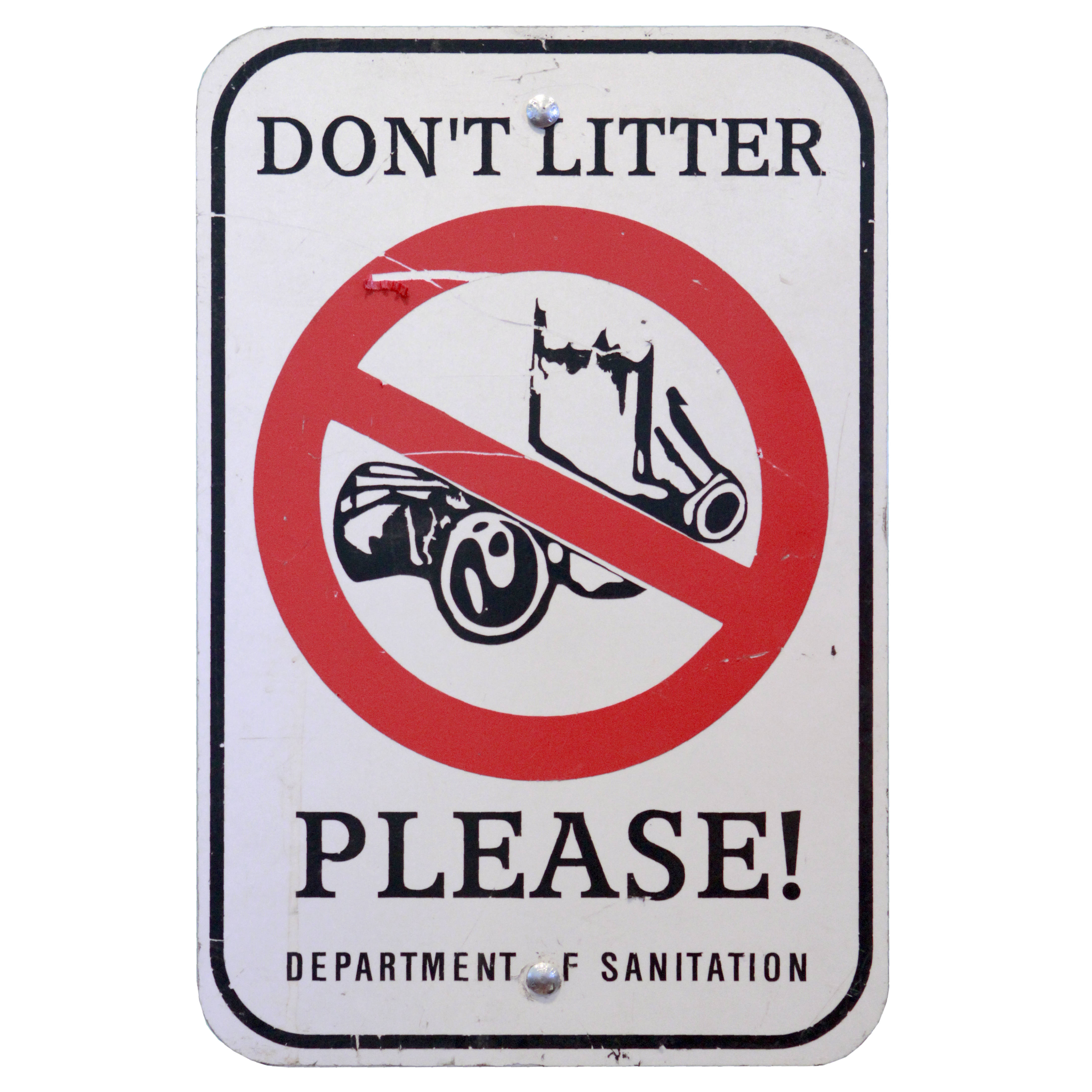 DONT LITTER PLEASE! SIGN Air Designs