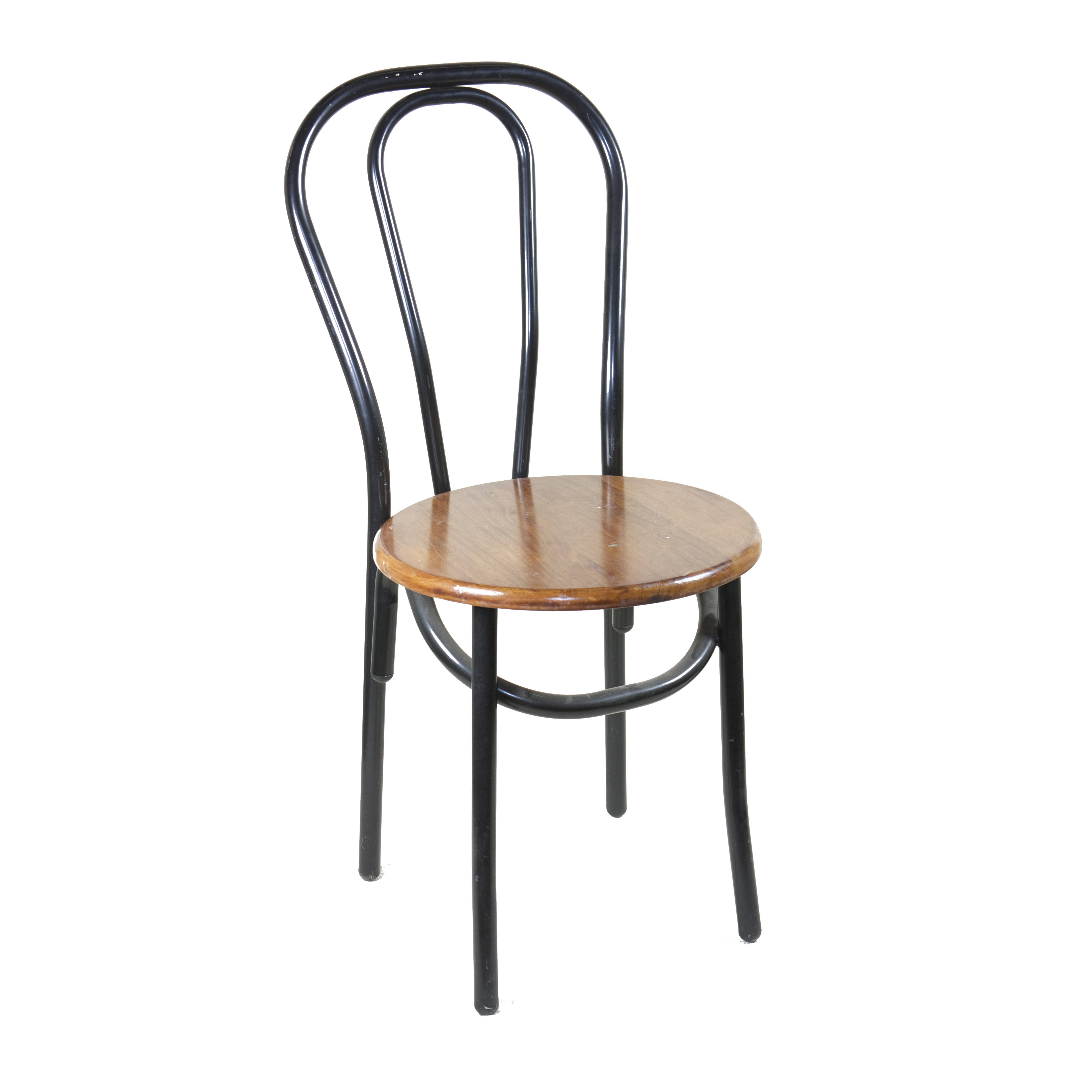 CHAIR / BENTWOOD / BLACK METAL W/ WALNUT SEAT Air Designs