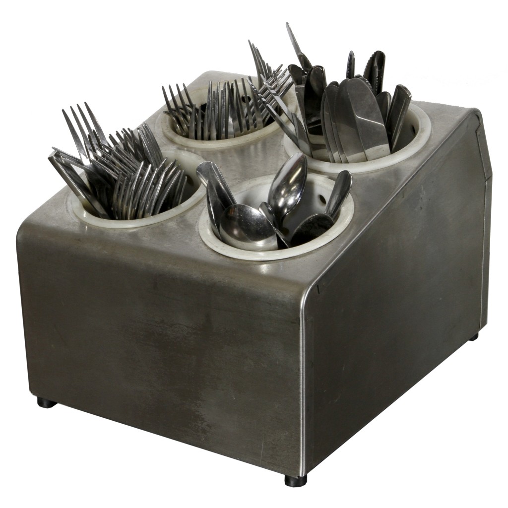 SILVERWARE HOLDER / 4 HOLE / STAINLESS Air Designs