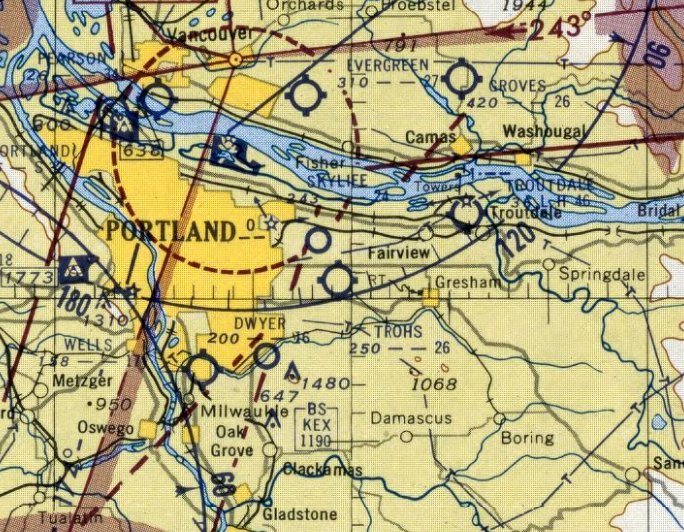 Aviation Colleges In Oregon Map Abandoned & LittleKnown Airfields Northwestern Oregon