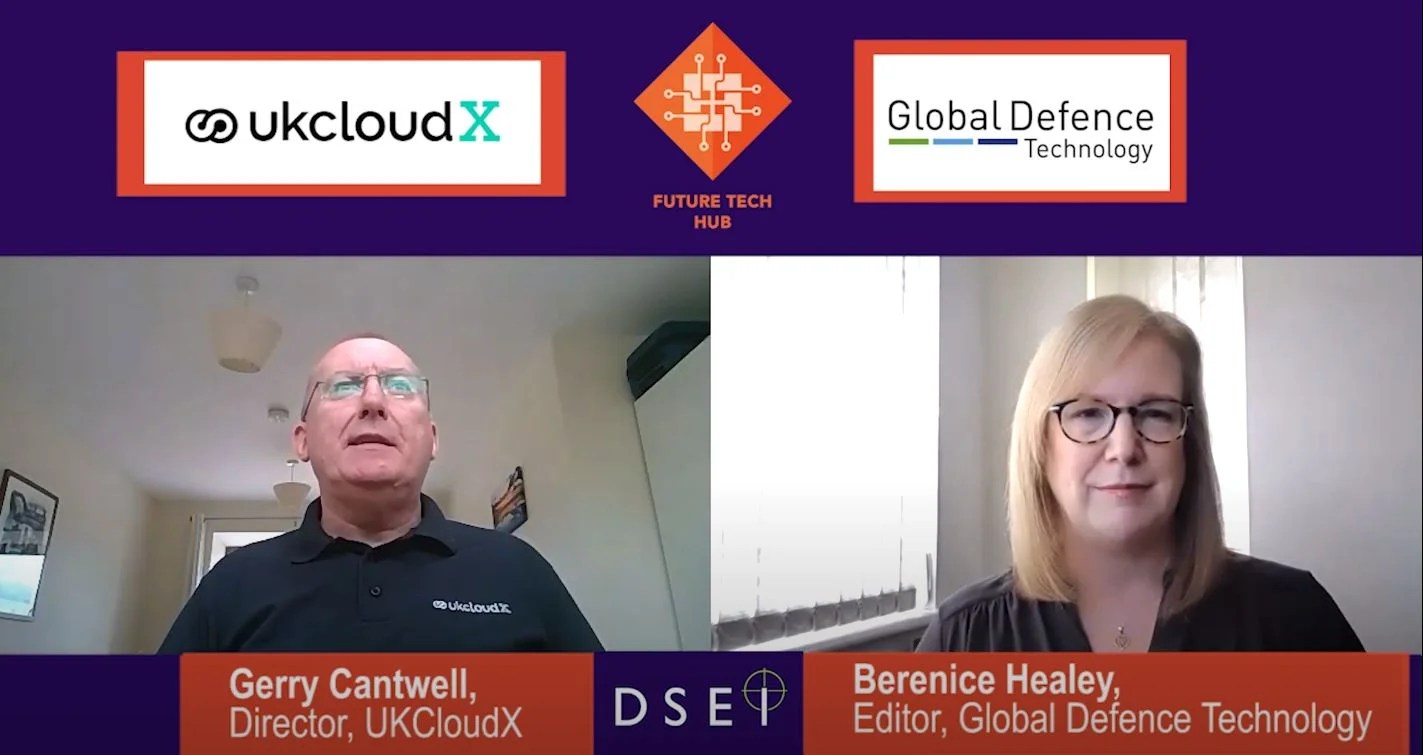 DSEI Tech Hub interviews UKCloud director Gerry Cantwell Airforce