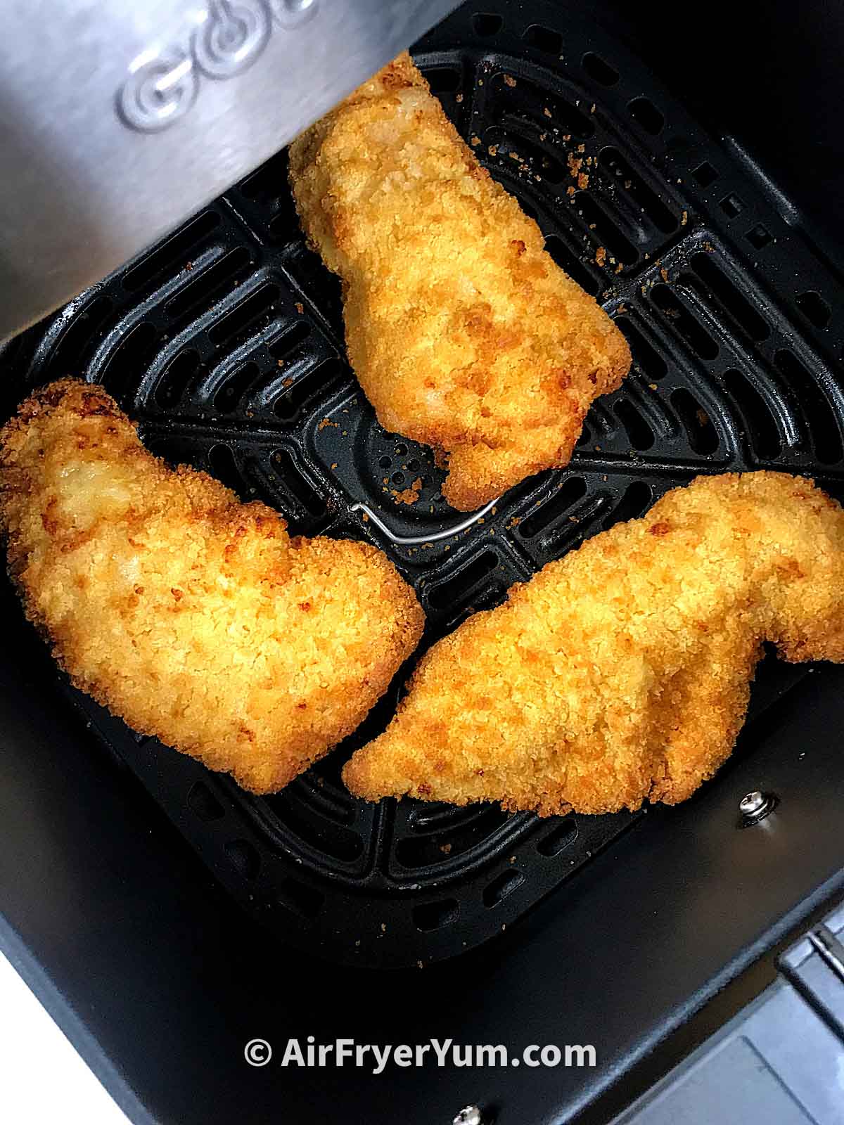 Frozen breaded chicken breast in the Air fryer Air Fryer Yum