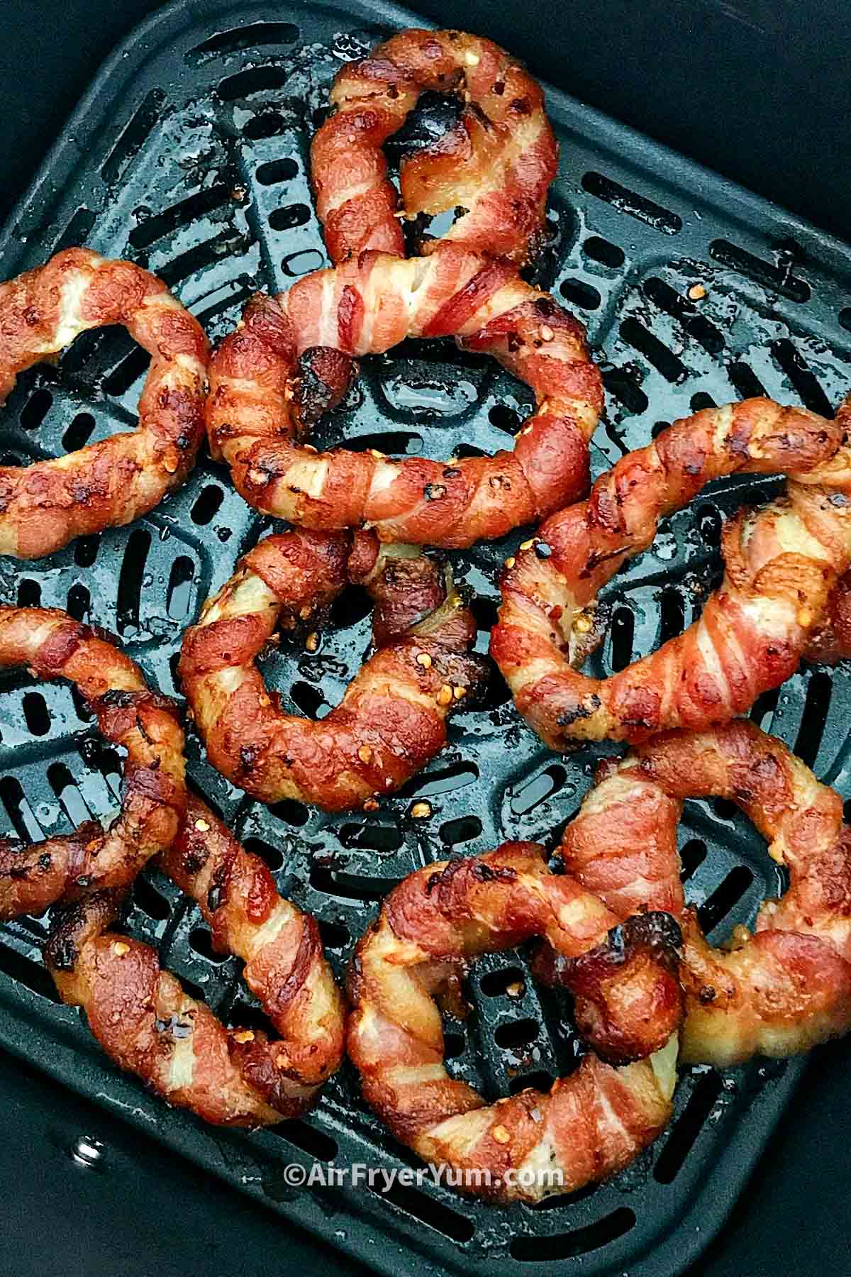 Air fryer bacon wrapped onion rings Air Fryer Yum