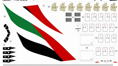 CCS Decals Emirates Airbus A380800