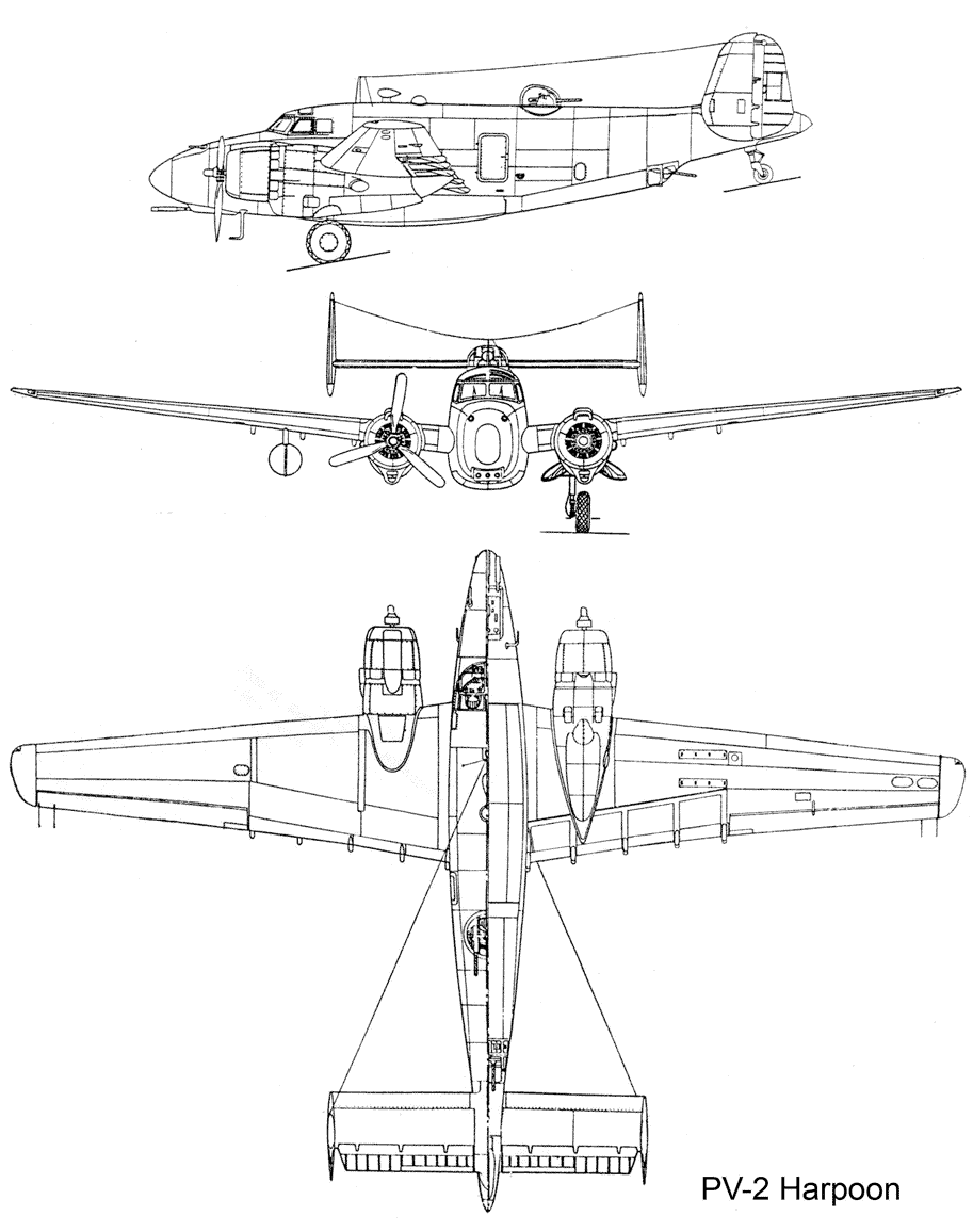 Drawing PV2 Harpoon Lockheed