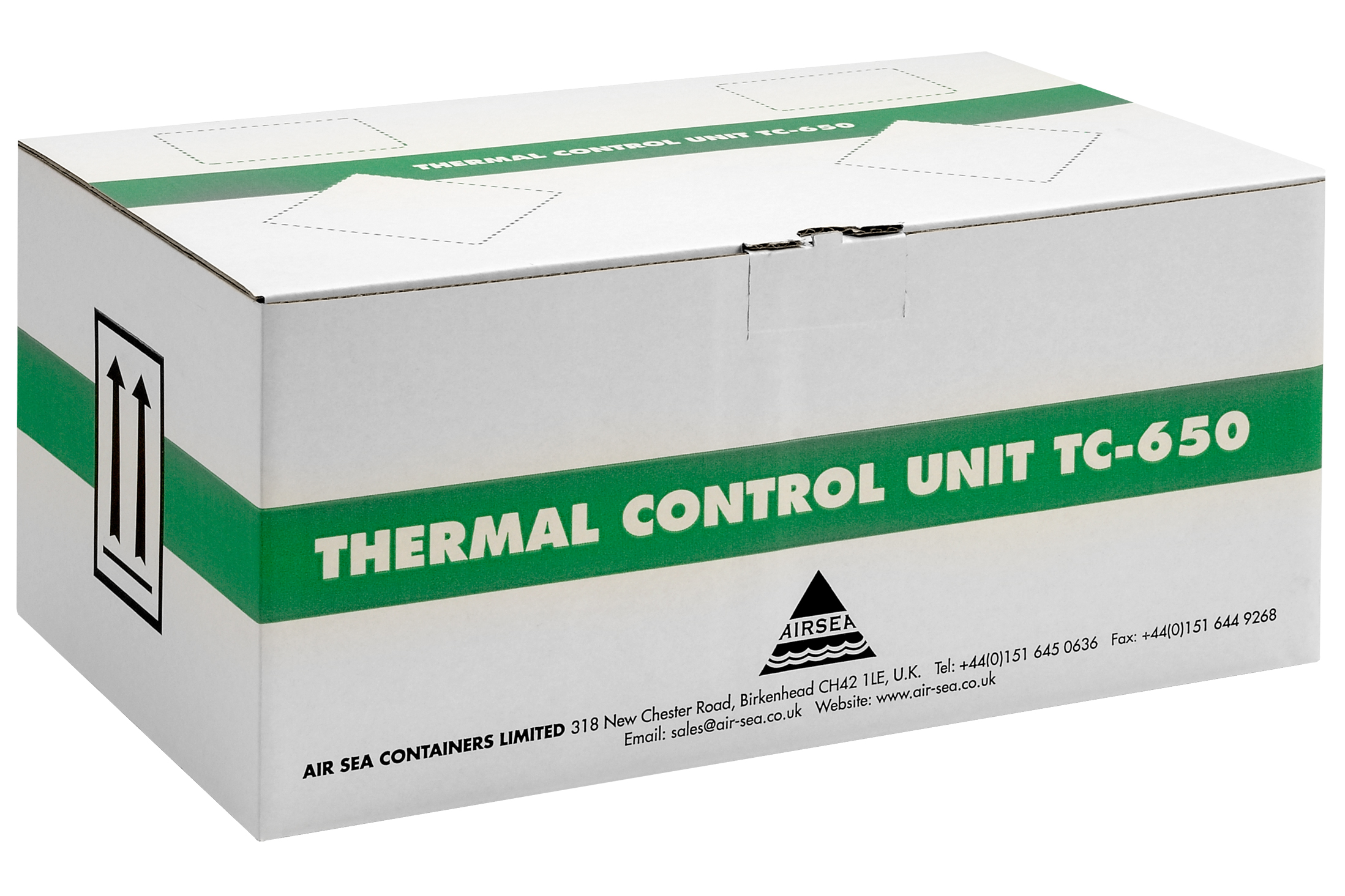 TC 650 Thermal Control unit fibreboard outer refurbishment case Air Sea Containers