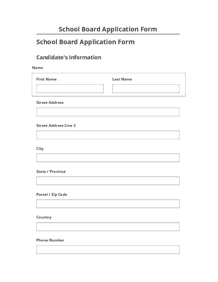 Incorporate School Board Application Form in Microsoft airSlate
