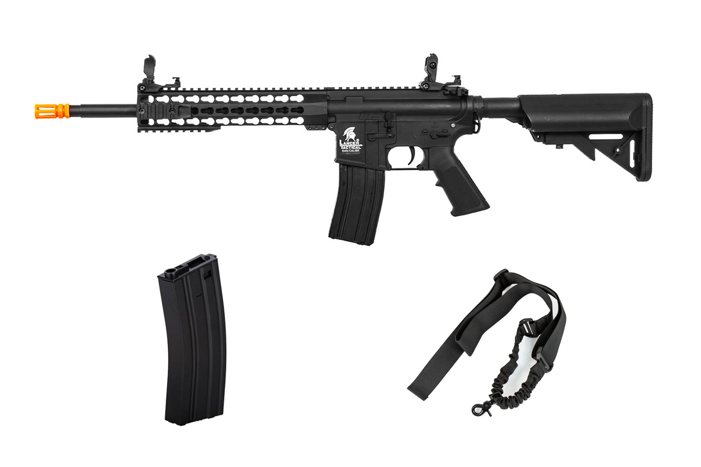 Combat Load Package 3 ft. Lancer Tactical LT19 Gen 2 M4 Keymod AEG