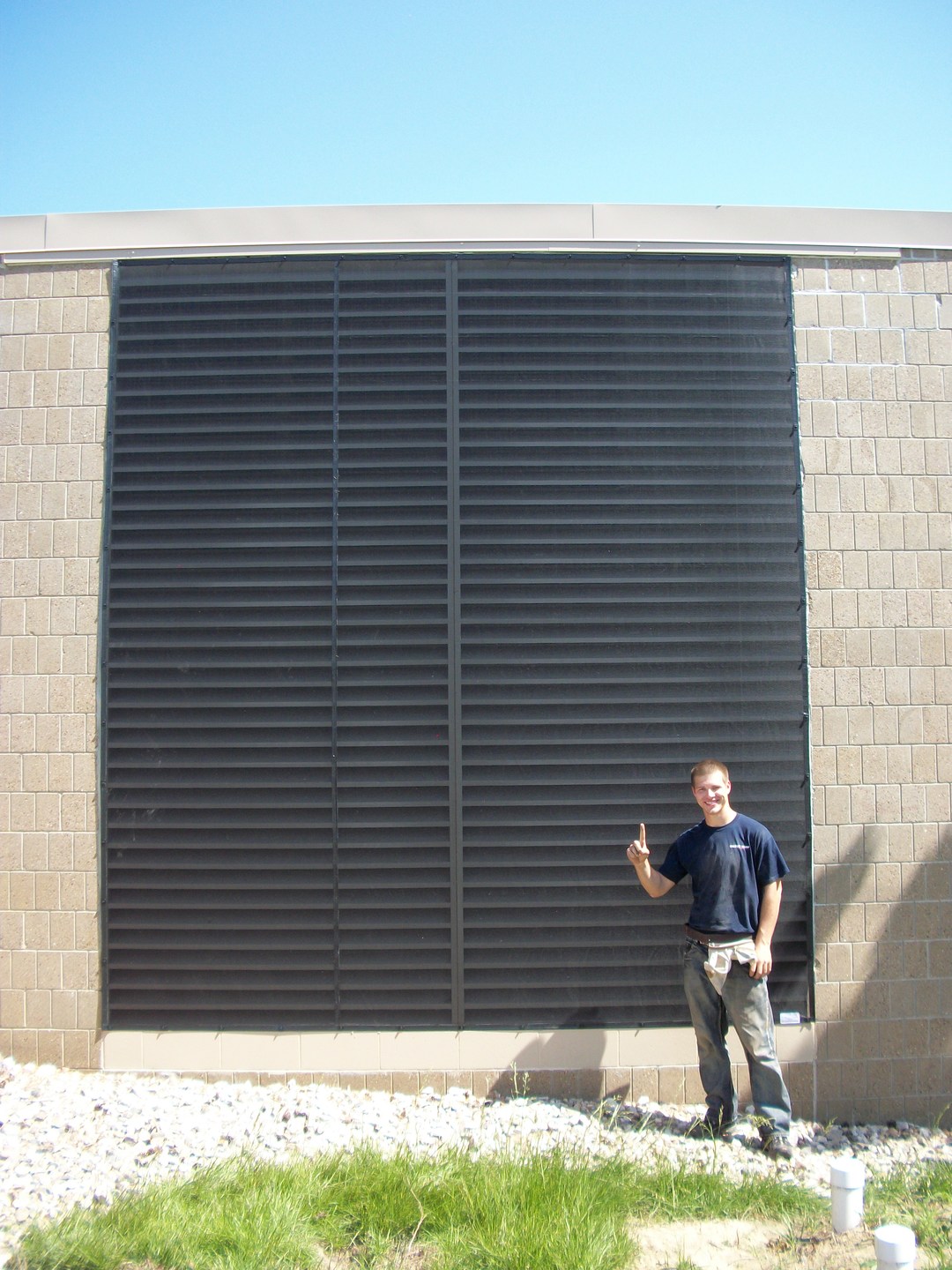 Air Intake Screens (cottonwood Filter Screen) on Louver Air Solution Company