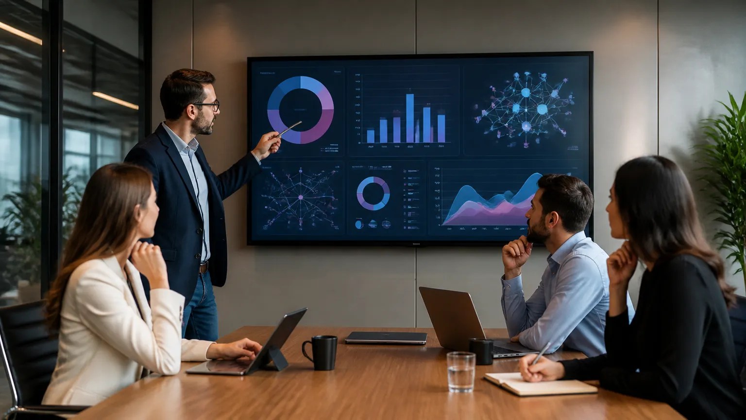 Equipe de marketing avaliando diagnóstico de presença de marca ao aprender o que é AEO na prática.