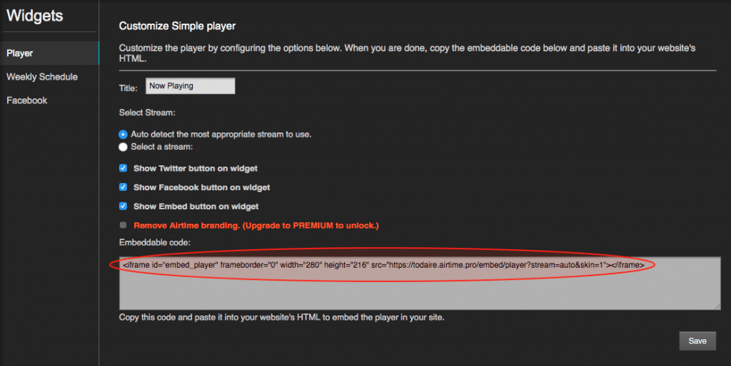 How to Embed Airtime Pro’s Radio Player on Your site Airtime Pro