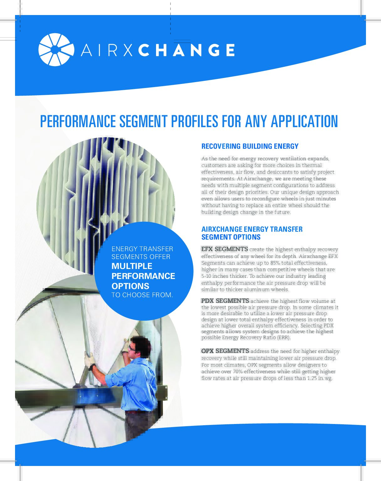 Our Brochures Energy Recovery Ventilation Airxchange