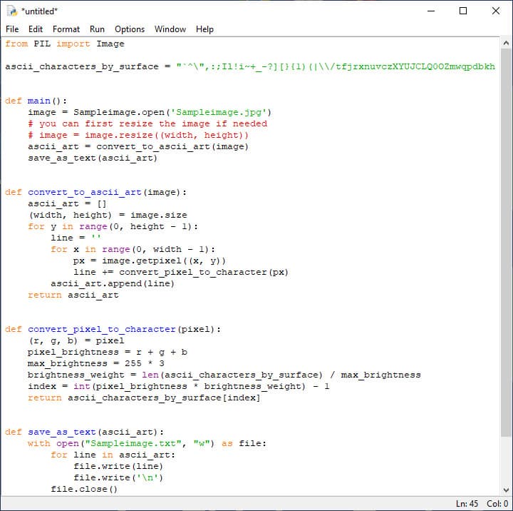 Преобразование изображения в ASCIIграфику без проблем даже для начинающих
