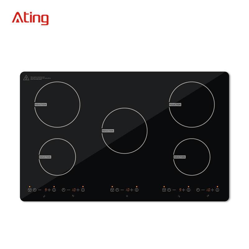 IH590A, 5900W builtin five burner induction hob