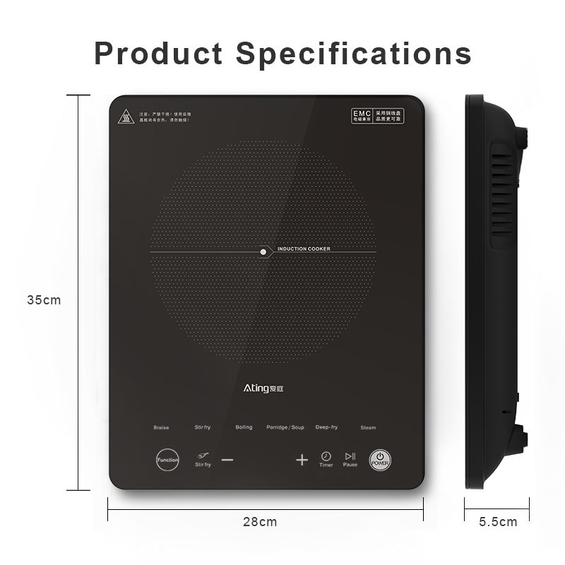 IHF20MA, 2000W induction cooker with touch control