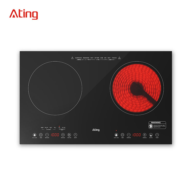 DTIH31D, 3500W builtin double burner induction hob