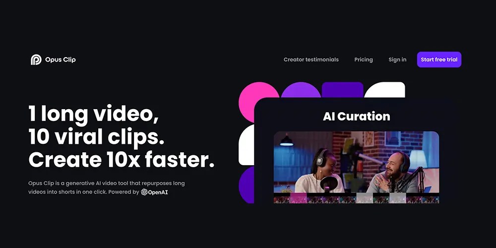 Opus Clip The NextGen Video Editing Tool Powered by AI