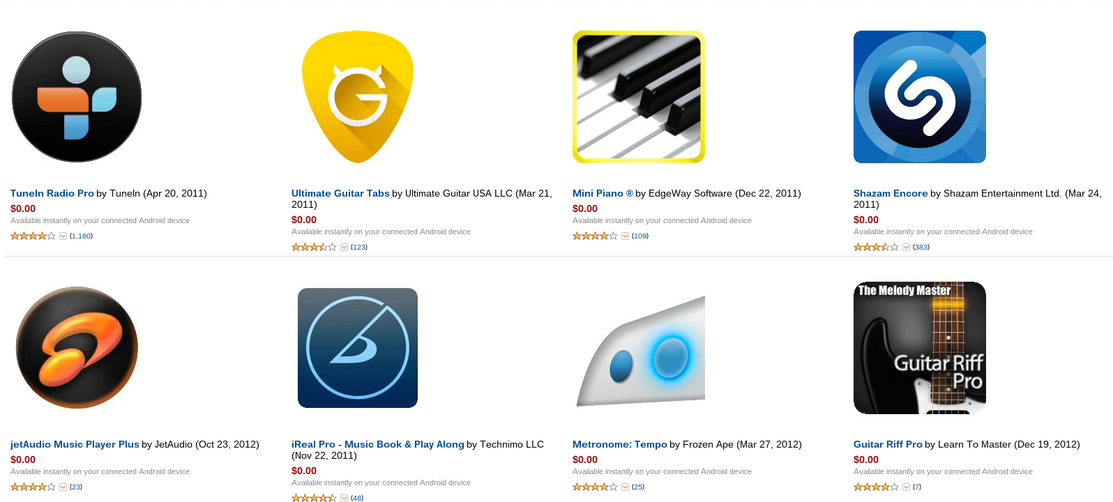 Amazon giving away one dozen music apps worth 40 today