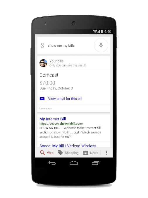 Google mobile app gets updated again