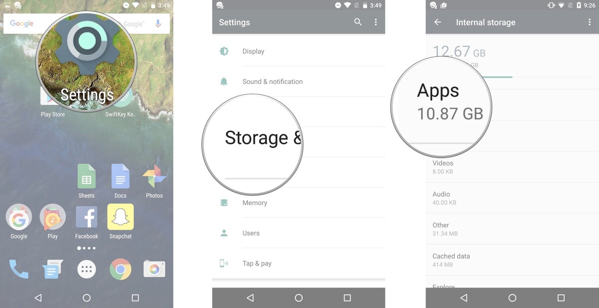 How to free up storage space on Android