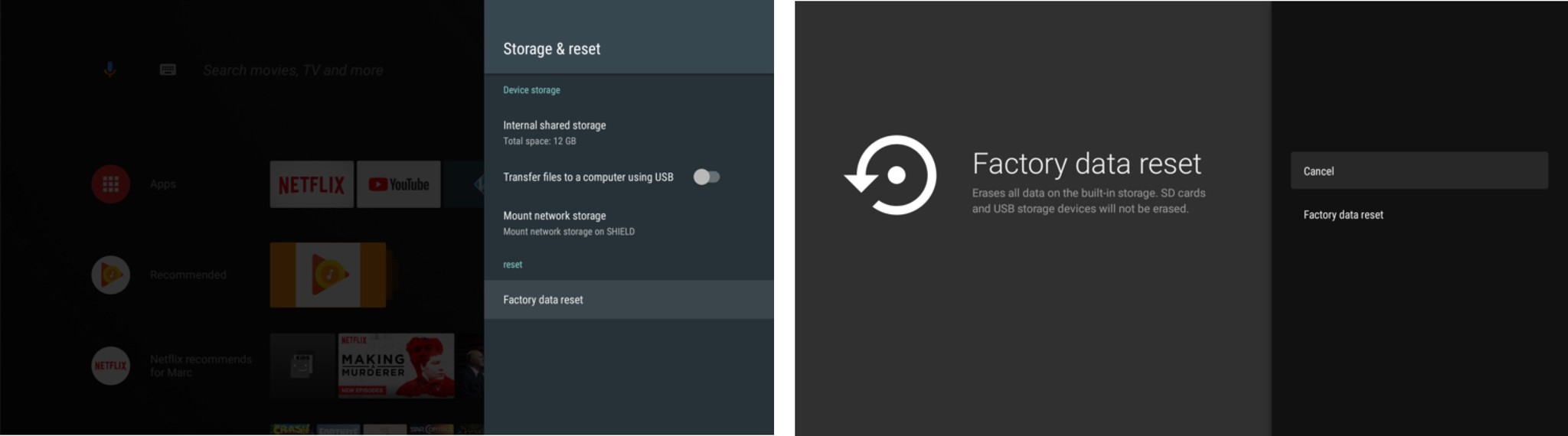 Here's how to erase and reset the NVIDIA Shield TV