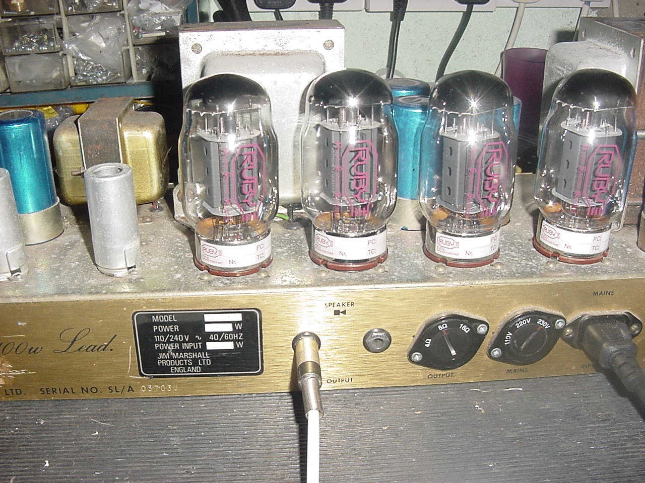 Marshall 100w Master volume Valve Guitar Amplifier repair