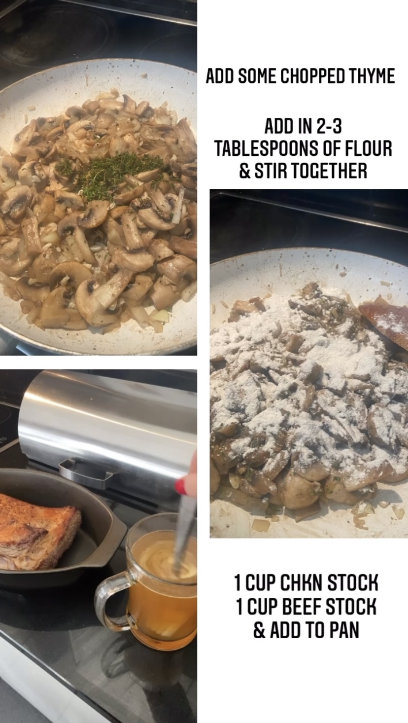 Slow Cooked Brisket and Mushroom Gravy AJ Makeup
