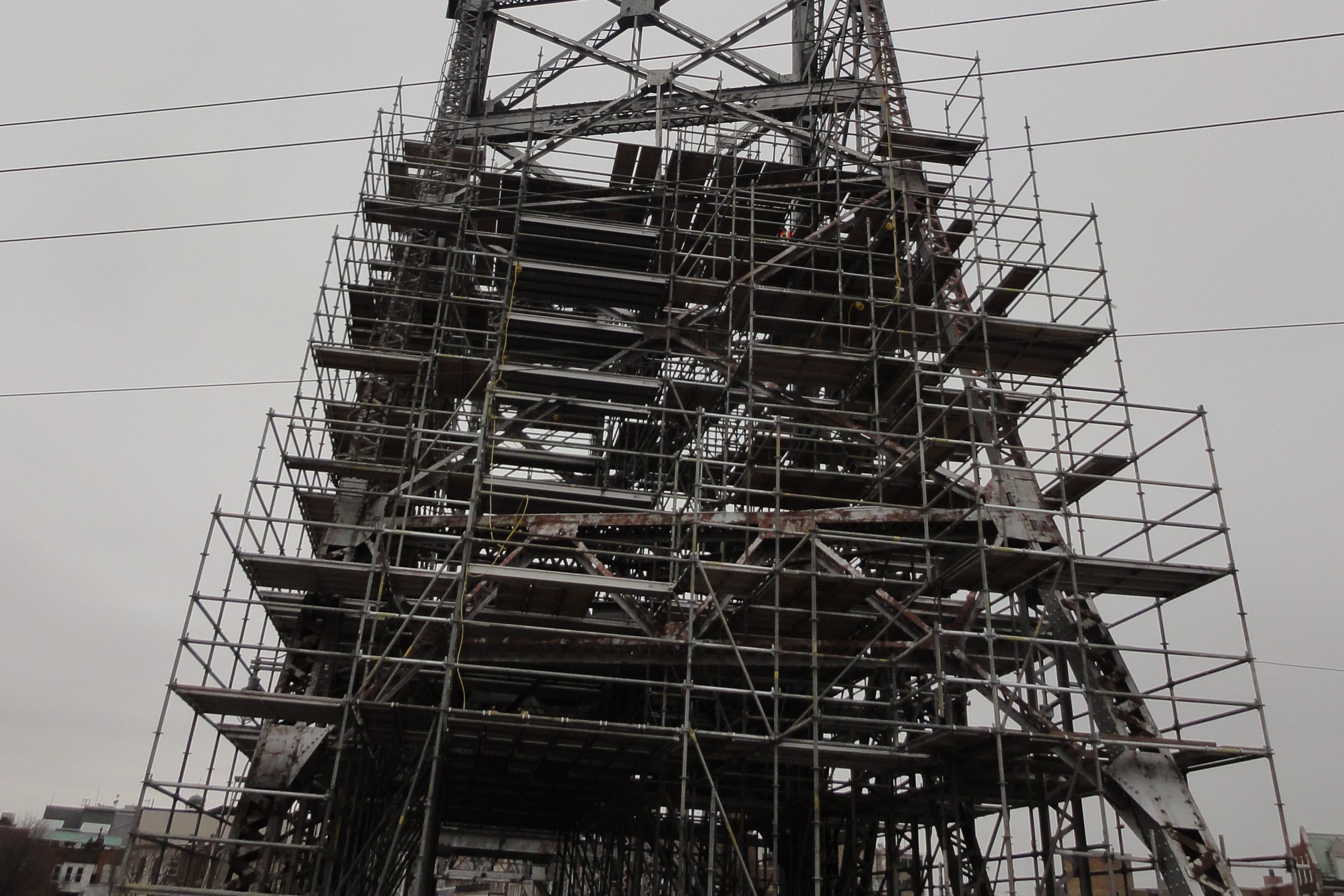 Tarped Scaffolding Bridge Lateral Bracing AJW Engineering