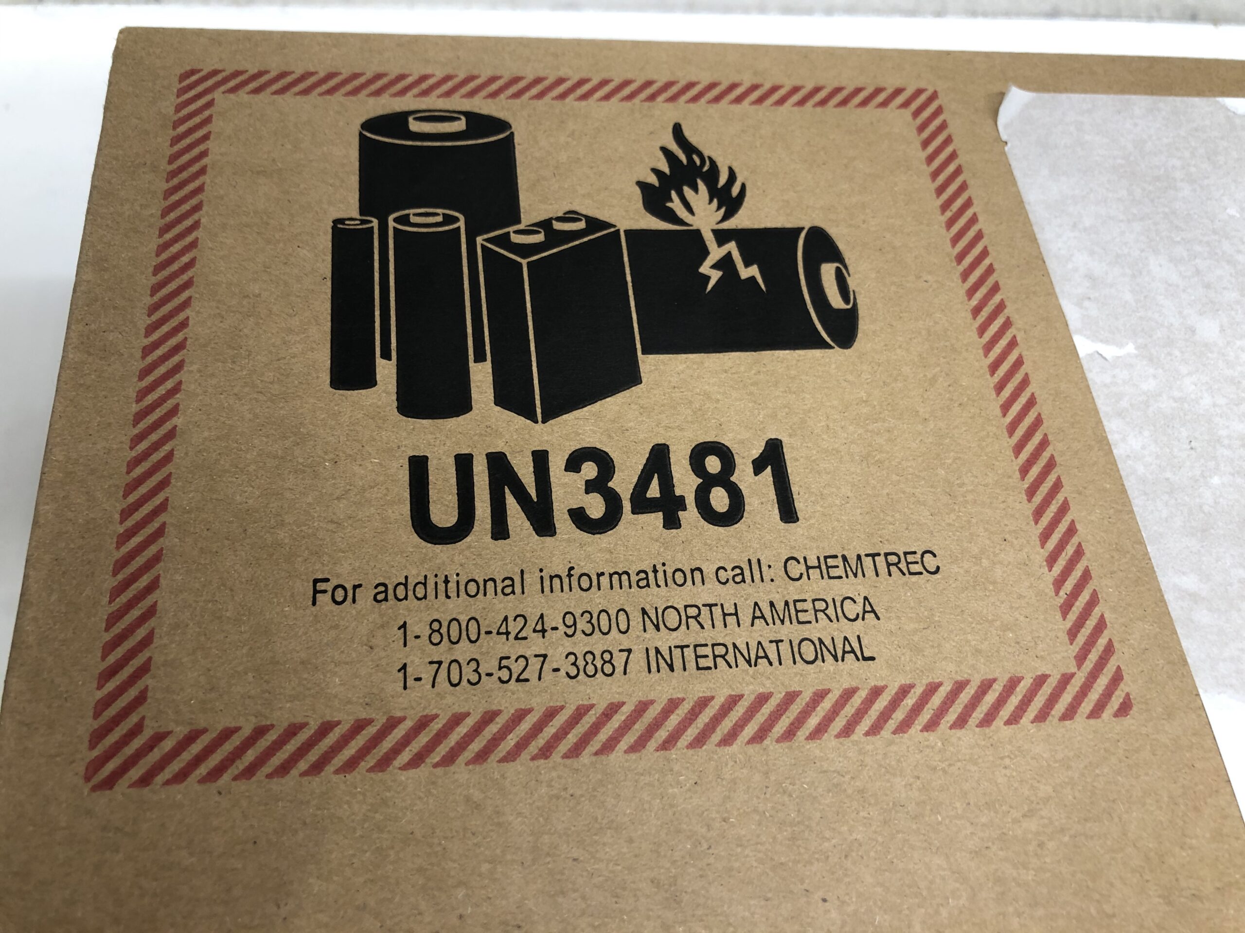 UN number UN number required for international transportation of