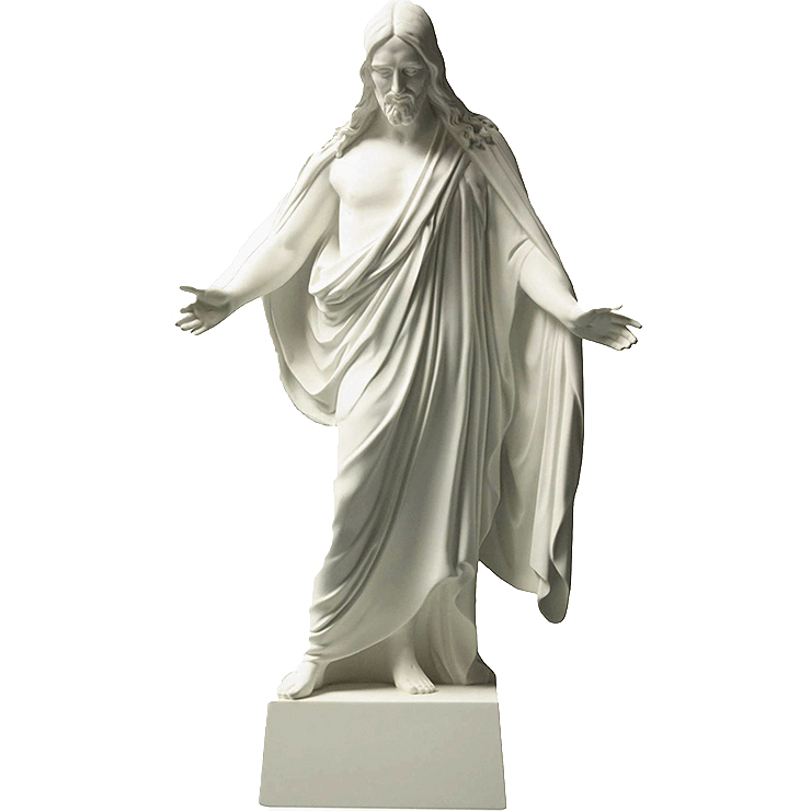 Large Standing Garden Religious Hnad Caving Stone Jesus Statue