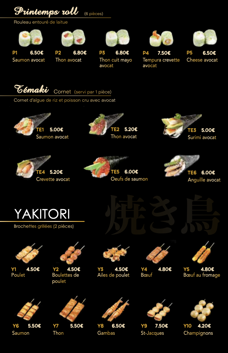 Bienvenue au restaurant Aki sushi!