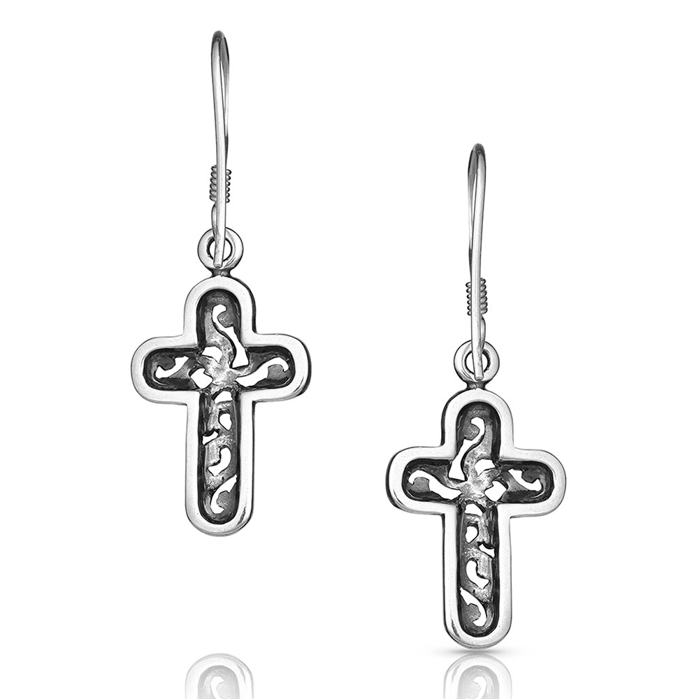 Wrapped Filigree Cross Earrings AlBar Ranch