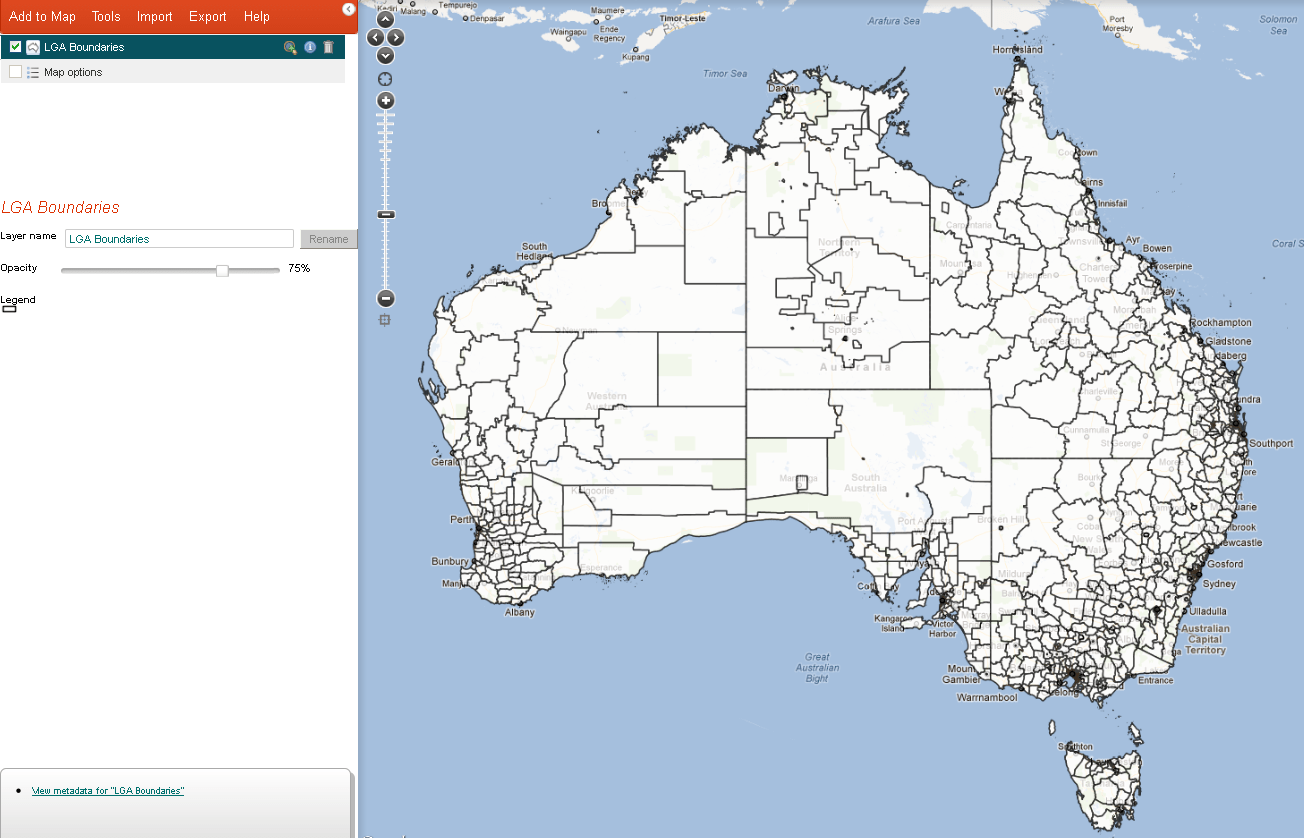 Layers (Add to Map) Atlas of Living Australia