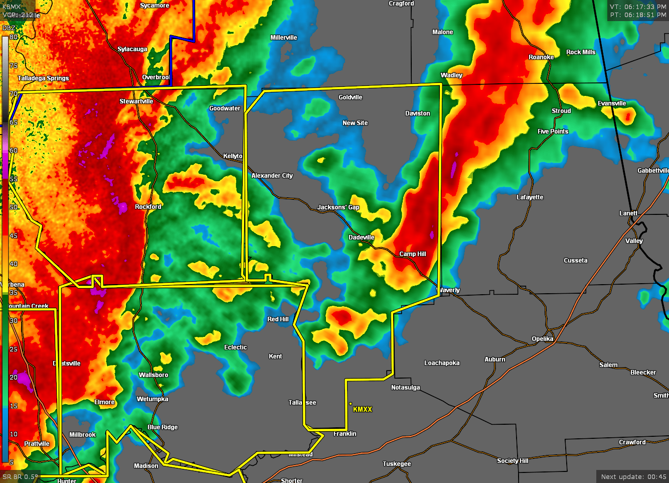 EXPIRED Severe TStorm Warning for Parts of Tallapoosa Co. Until 715