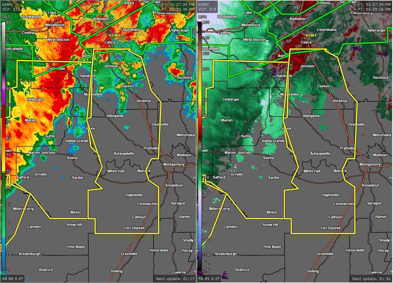 EXPIRED Severe TStorm Warning for Parts of Autauga, Chilton, Lowndes