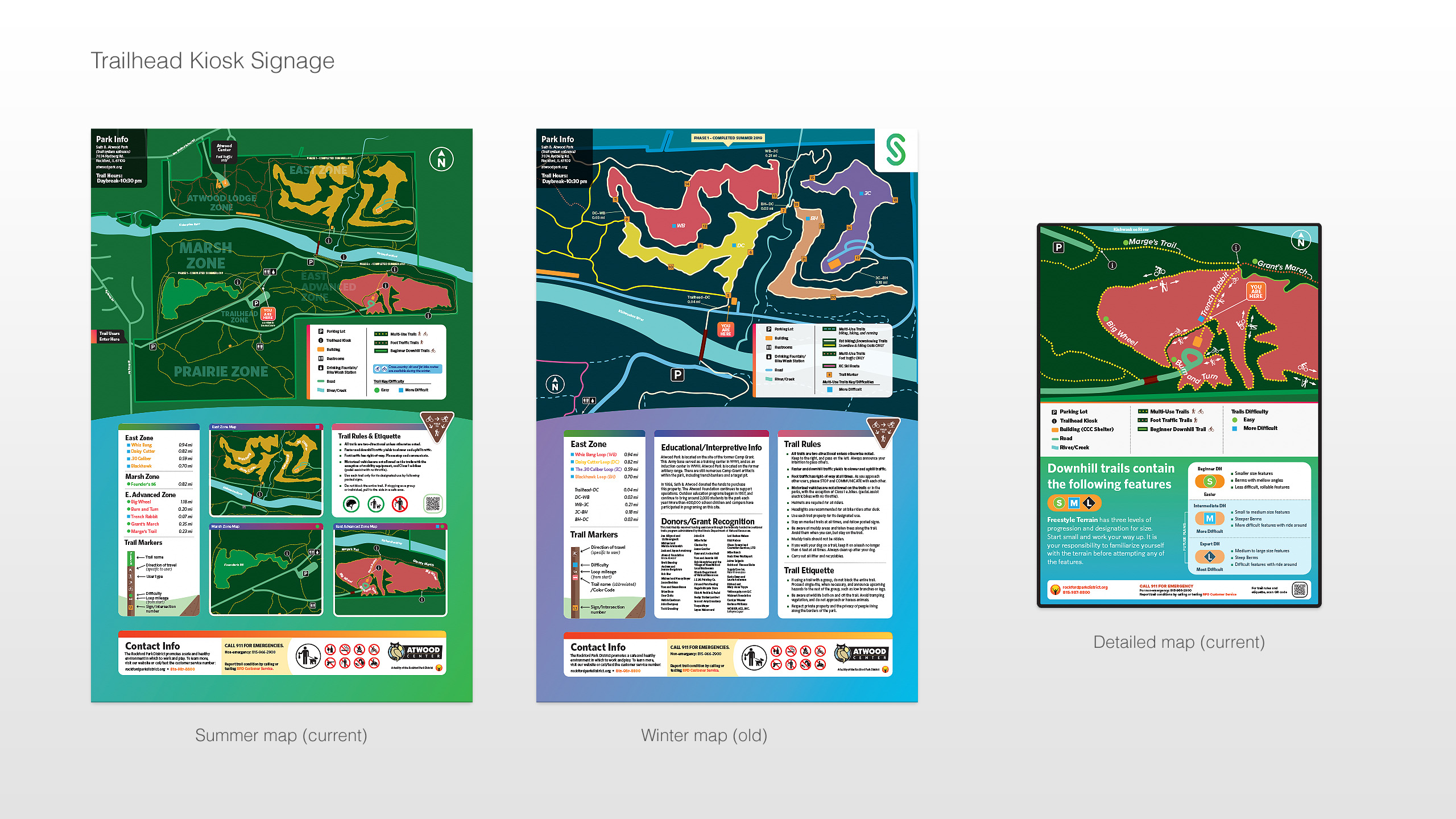 Atwood Trails Signage Osama Alamidi Portfolio
