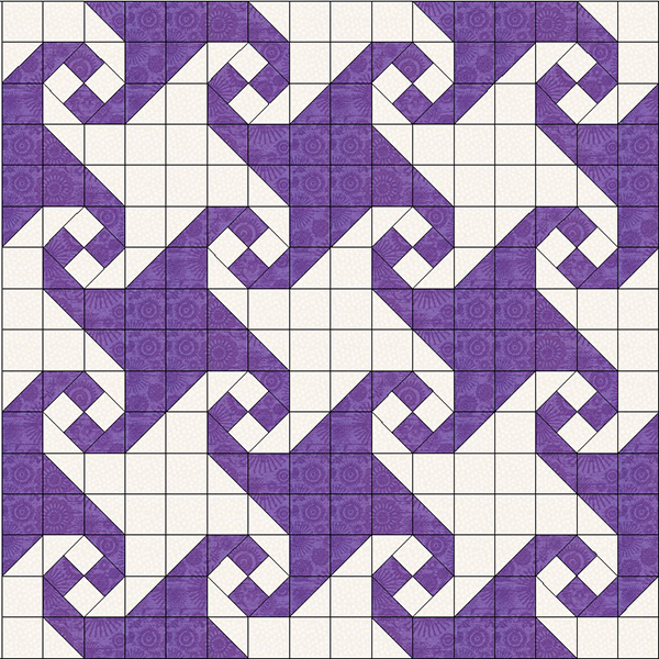 Quilt Block Snail Trail Quilt Block Tutorial Alanda Craft