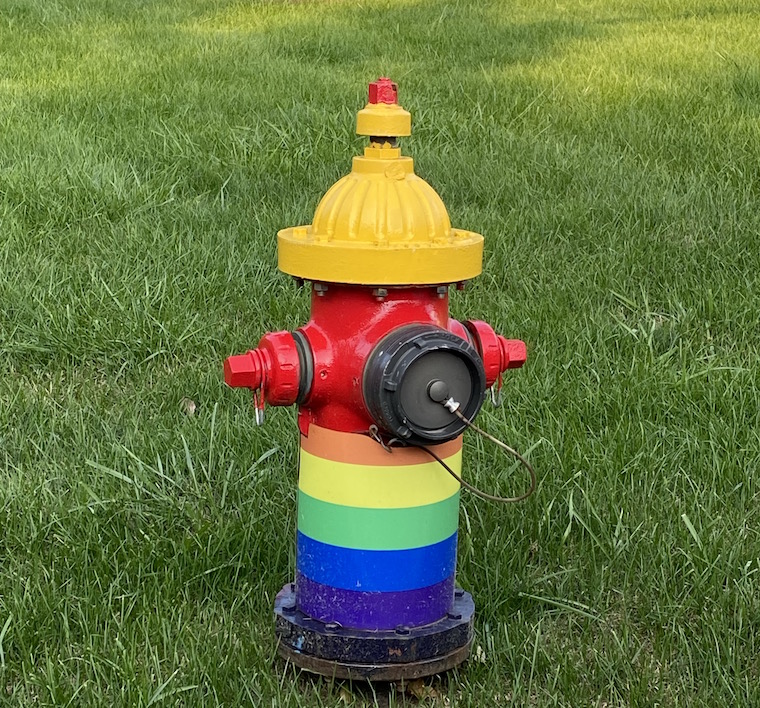A Rainbow Hydrant in my Hometown Alan Ilagan