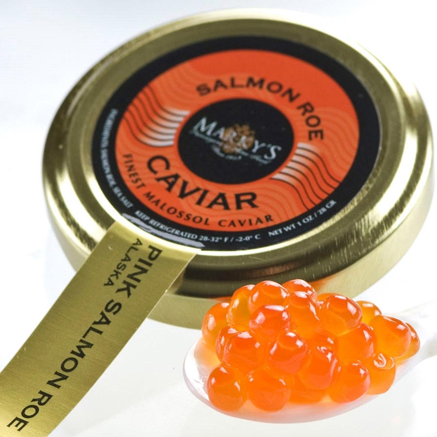 Marky's Caviar Pink Salmon Roe 1.75oz Jar Alan's Market