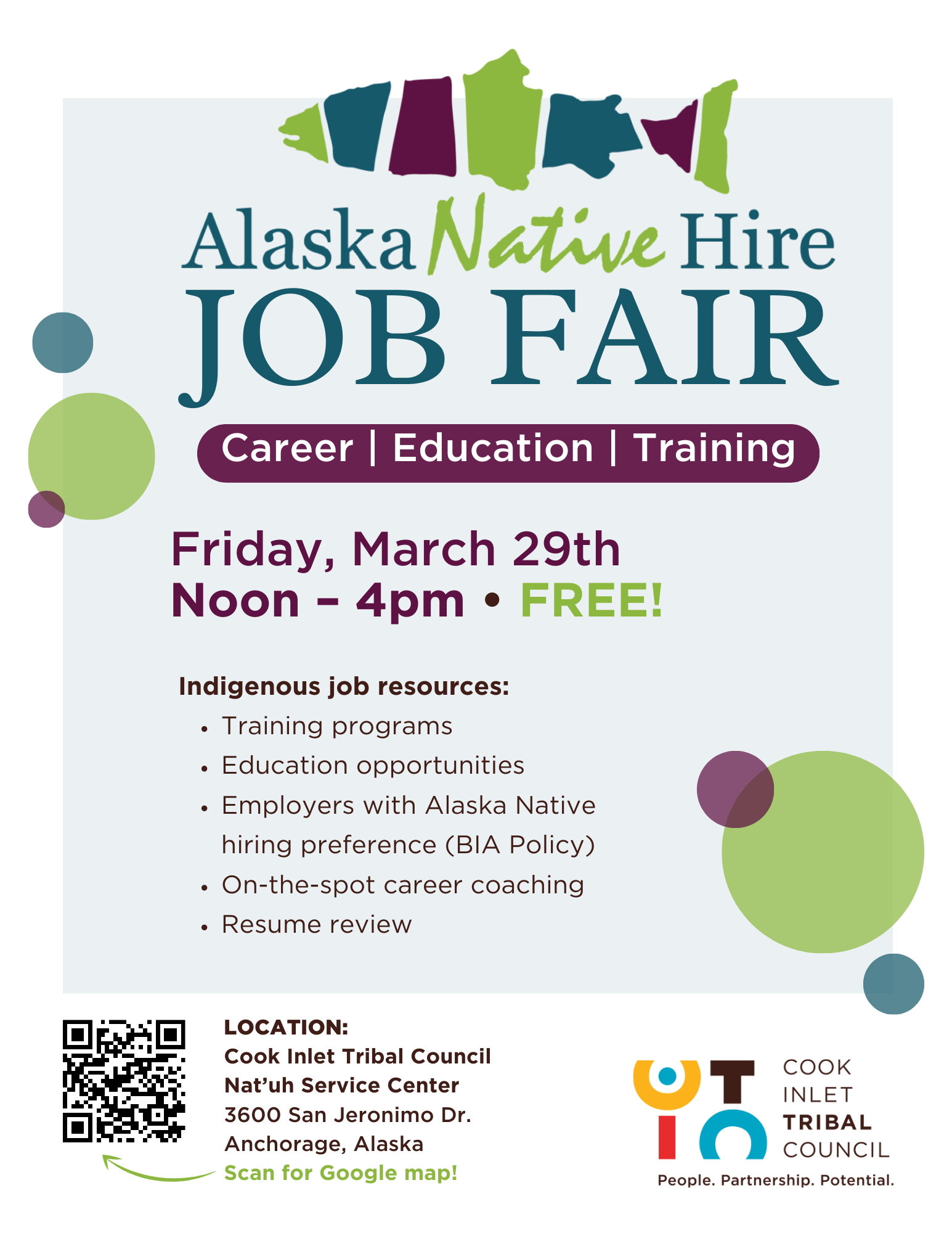 Alaska Native Hire Spring Job Fair Alaska Native Hire