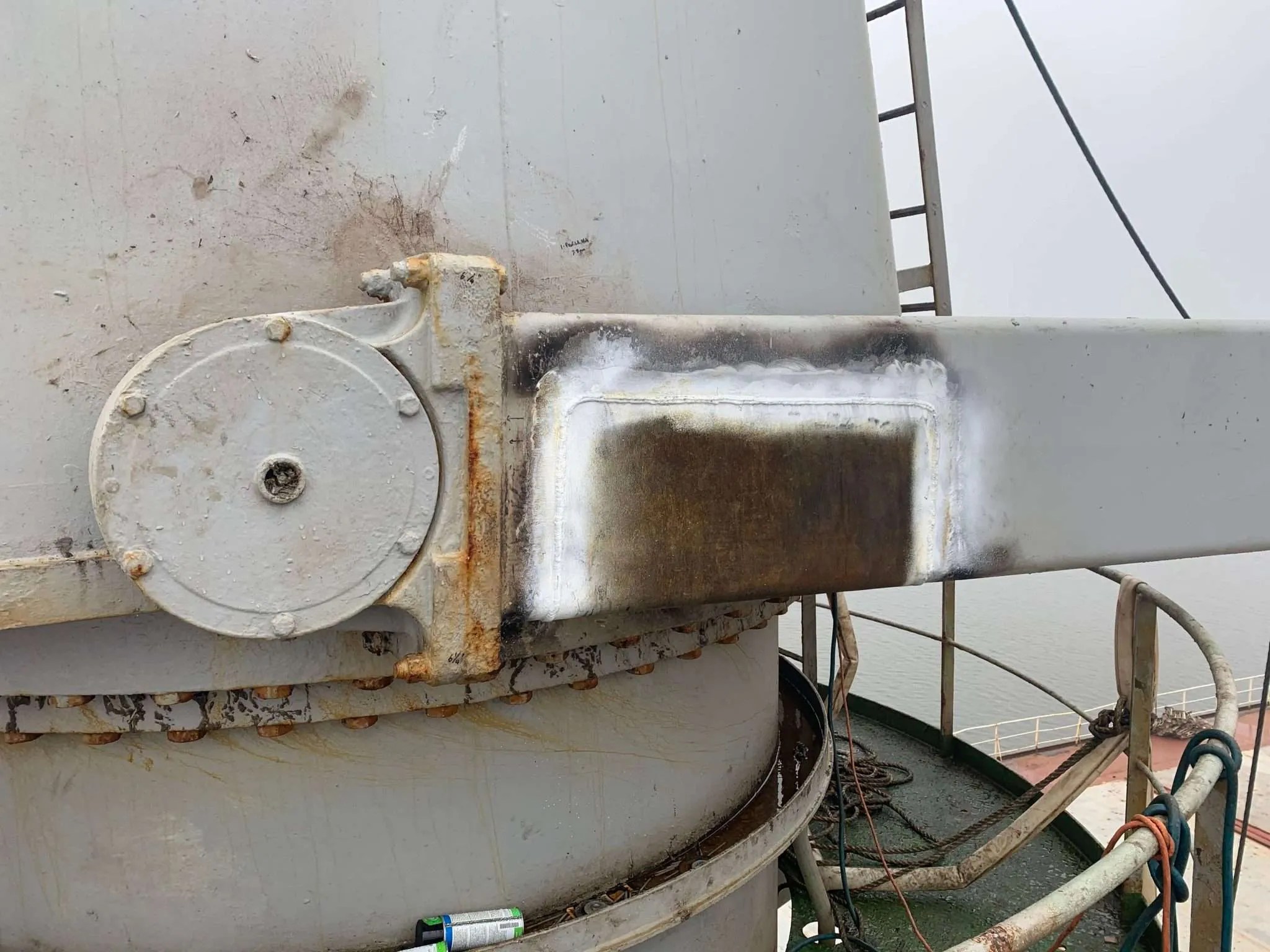 Jib and Tower Repairs for IHI Deck Crane in South Carolina Alatas