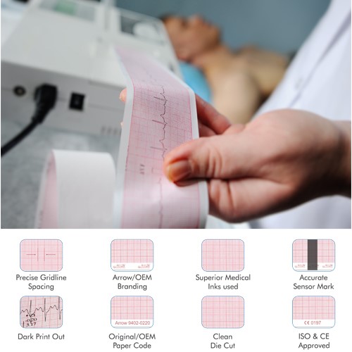 ARROW ECG RECORDING CHART PAPER Al Baddya Medical Equipment
