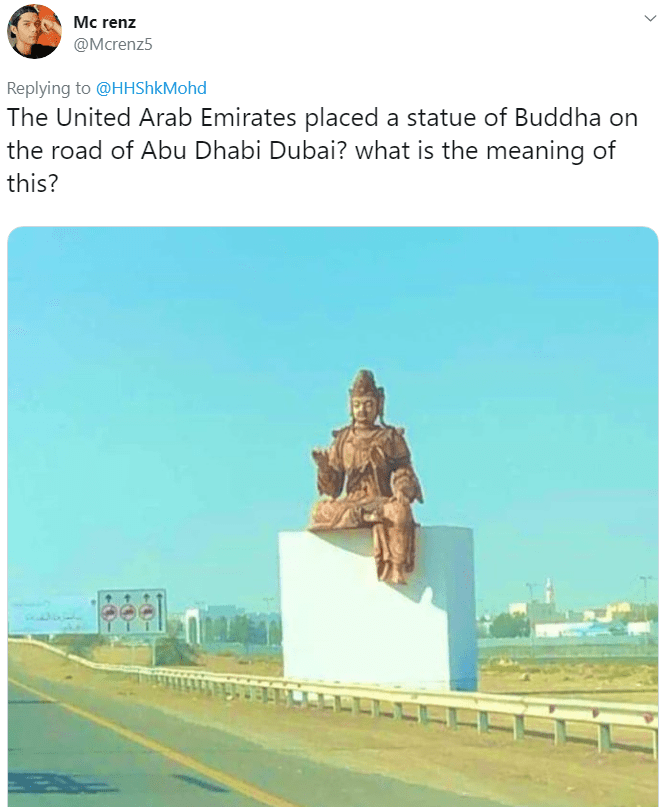 Buddha Statue Discovered on Dubai Streets Leaves Drivers Confused Al