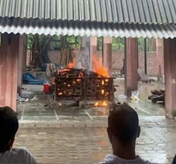 Picture of Sushant Singh Rajput's Body While Cremated Al Bawaba
