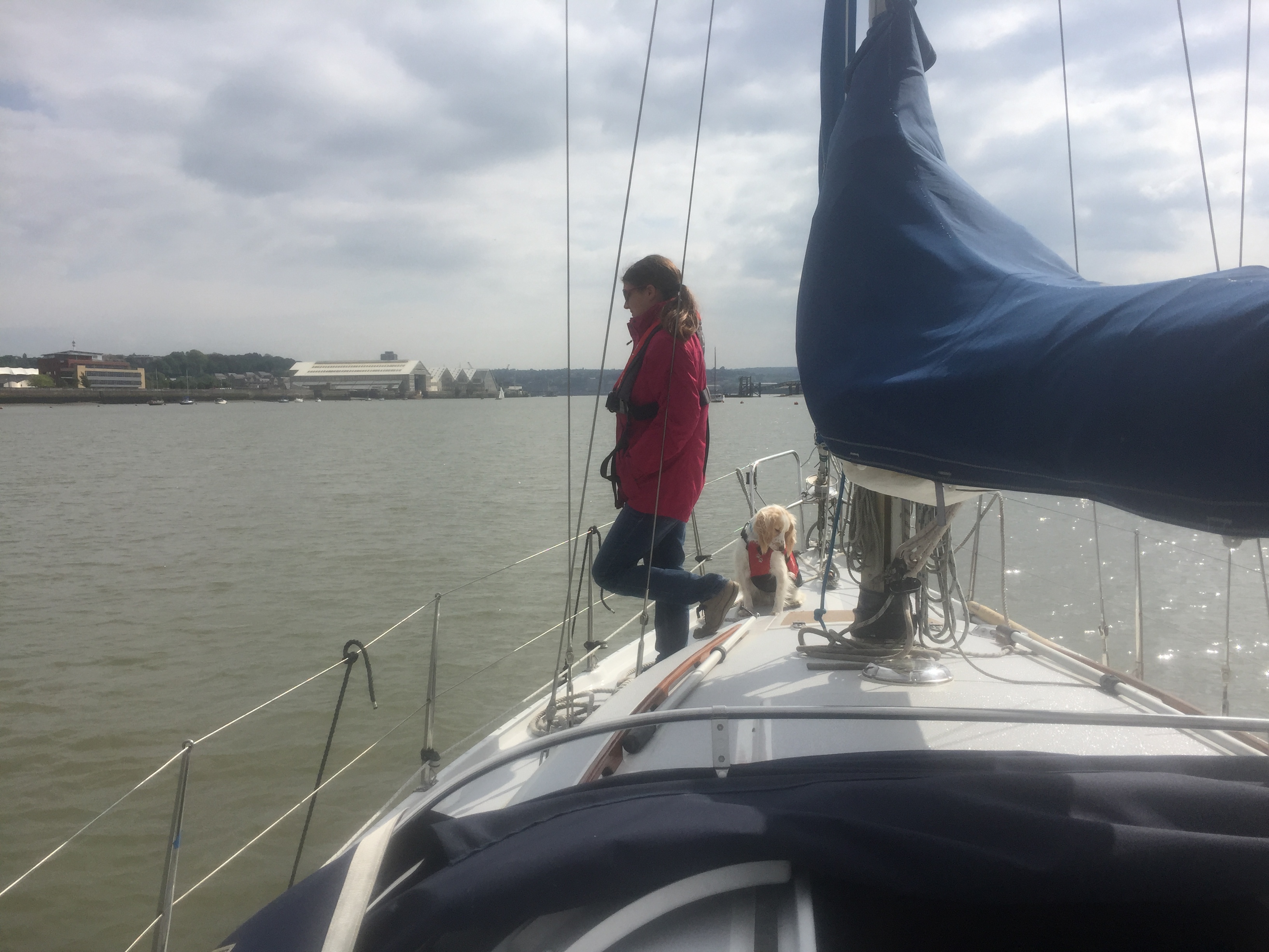 Getting ready to come back into the lock