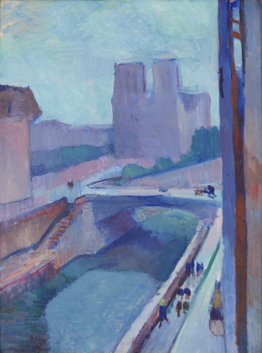Notre Dame Une Fin D Apres Midi A Glimpse Of Notre Dame In The Late Afternoon Albright Knox