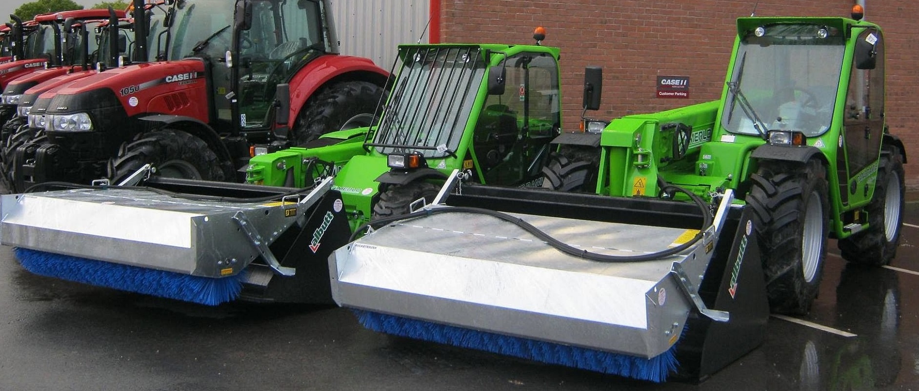 Bucket Brushes Albutt attachments materials handling